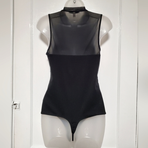 Express high neck, mesh top bodysuit sz M - Picture 2 of 11